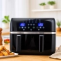 Двоен Air fryer T&G BEST COOKING 32847A0 - отделни LED дисплеи за всяка зона, снимка 5