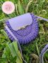 Ръчно плетена дамска чанта модел Орео, снимка 1 - Чанти - 45173522