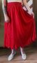 Елегантен комплект, Червен летен костюм, Комплект с пола, снимка 8