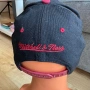 Шапка с козирка Miami Heat Mitchell&Ness NBA червено черно зимна , снимка 3