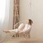 ПРОМОЦИЯ Плетен стол тип макраме / люлка с таванен монтаж HAMMOCK CHAIR XF1407001X, снимка 1