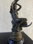 Антикварна бронзова скулптура „Арт Нуво“ – подпис Pierre Roche (30 см), снимка 1