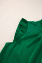 Дамски елегантен топ в зелен цвят с къдрички, снимка 11