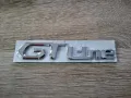сребриста емблема Peugeot GT Line Пежо ГТ лайн, снимка 1