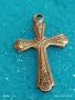 Винтидж бижу сребърен кръст красива орнаментика ювелирна изработка 52492, снимка 5