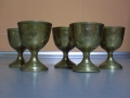 Бронзови чаши- 5бр. комплект., снимка 1