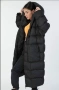 Дълго Зимно Черно Дамско Яке , снимка 2