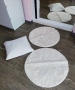 Комплект две бели килимчета с възглавничка!, снимка 4