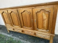 Голям дъбов бюфет – масив + фурнир, 4 врати / 4 чекмеджета, снимка 4