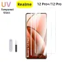 Realme 12 Pro+ / 12 Pro / 3D UV ТЕЧНО ЦЯЛО ЛЕПИЛО Извит стъклен протектор за екран, снимка 1