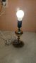 Старинна настолна лампа от масивен бронз/месинг топ състояние, снимка 3