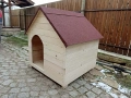 Голяма дървена къща за кучета , къща за големи породи кучета , къща от дърво за куче, кученца, снимка 4