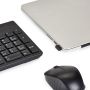 Нова Черна Безжична Клавиатура и Мишка Amazon Basics 2.4 GHz, Включени Батерии, снимка 4