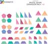 Магнитни блокове Connetix Pastel Shape Expansion Pack, 48 части, снимка 6
