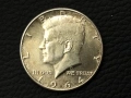 Сащ 1/2 Сребърен долар Кенеди 1964D г., снимка 1