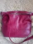 Червена италианска чанта естествена кожа , снимка 10