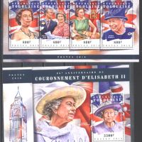 Чисти марки в малък лист и блок Кралица Елизабет II  2018 от  Того    , снимка 1 - Филателия - 45429064