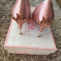 Розови токчета, снимка 3 - Дамски елегантни обувки - 45266157
