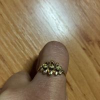 Руски златен пръстен със жълти сапфири , снимка 2 - Пръстени - 45359086