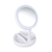 Настолно козметично огледало с LED осветление, снимка 3 - Подаръци за жени - 45382346