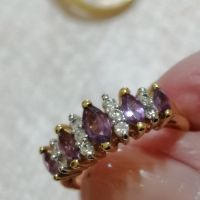 красиви позлатени пръстени с камъни , снимка 3 - Пръстени - 45394761