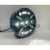 LED Халоген Кръгла с дневни светлини 12/24V 12 диода, снимка 4 - Части - 45198531
