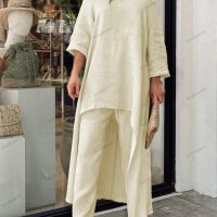 Дамски комплект ежедневни панталони с горнище с дълги ръкави от две части, 9цвята , снимка 3 - Комплекти - 45747228