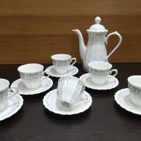 Стар български костен порцелан Бононя чаши за чай , снимка 1 - Антикварни и старинни предмети - 45812063