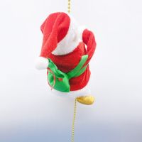 Катерещ се по мъниста Дядо Коледа. Височина на Дядо Коледа 13 см, дължина на въжето от мъниста 100 с, снимка 10 - Декорация за дома - 45839502