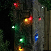Гирлянд от крушки с цветни светлини, снимка 4 - Лампи за стена - 44993698