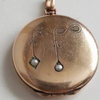 Позлатен медальон за снимки естествени перли Арт Ниво 1900., снимка 14 - Други ценни предмети - 45361430