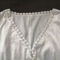 Дамска сатетена вталена риза с дълги буфан ръкави р-р S-M, снимка 5 - Ризи - 45478268
