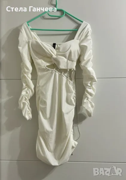 Дамска бяла рокля, снимка 1