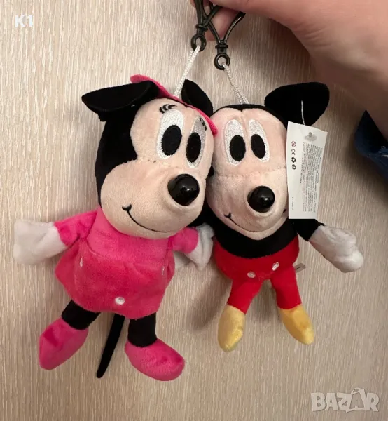 Голям Плюшен ключодържател Мики Маус/Мини Маус, Mickey/Mini Mouse, снимка 1