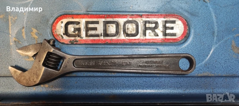 Раздвижен ключ GEDORE #91. Водопроводен ключ Гедоре, снимка 1