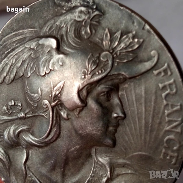 Сребърен френски медал., снимка 1