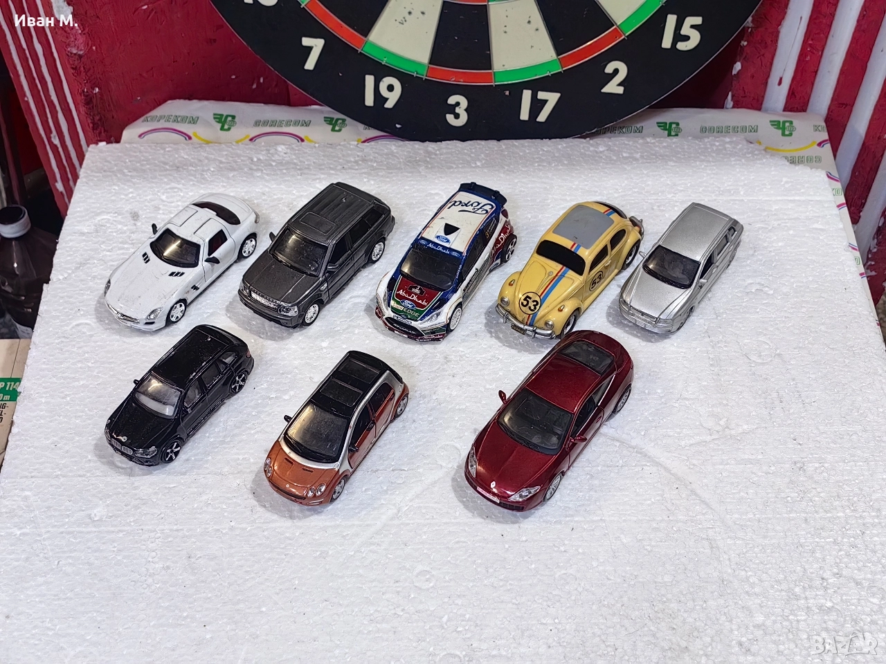 8 бр метални колички за 30 лв , снимка 1