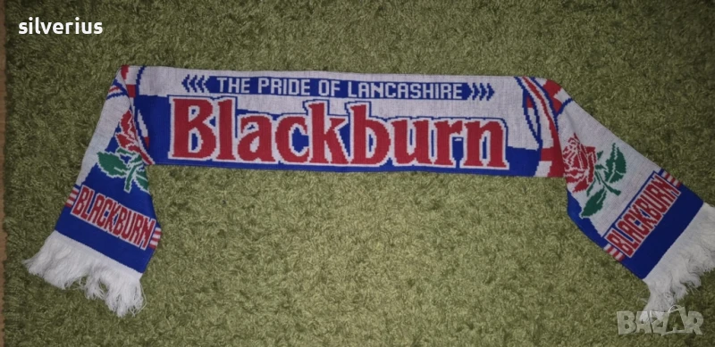 Оригинален шал на английския футболен клуб Блякбърн Роувърс (купен е от Англия), снимка 1