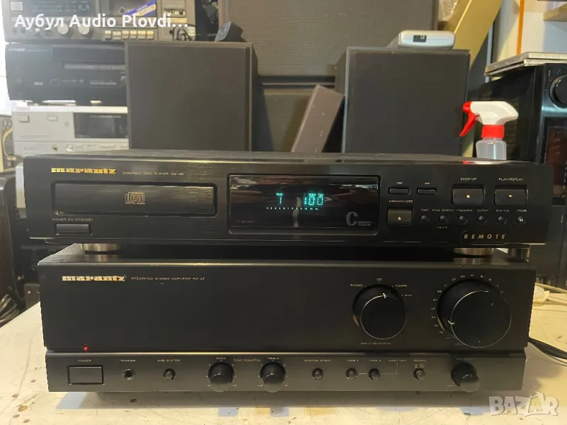 Marantz 74PM40 Усилвател и Marantz Compact Disc Player CD-38 74CD38 USA Сет , снимка 1