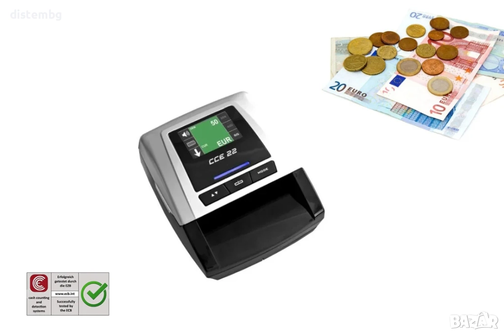 Детектор за фалшиви банкноти / брояч на банкноти CCE 22, снимка 1