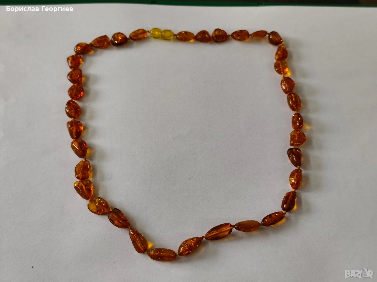 Кехлибарен гердан кехлибар, снимка 1