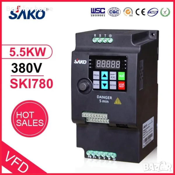 Честотен преобразувател 5,5 kW, SAKO SKI780-5D5G-4, снимка 1