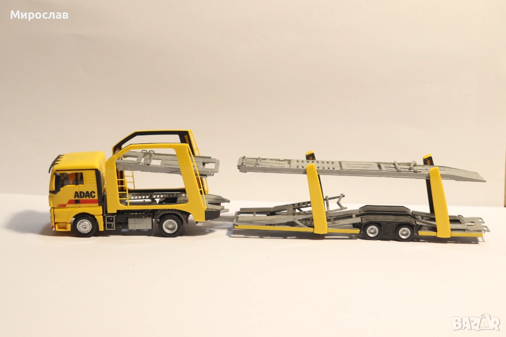 HERPA H0 1/87 MAN КАМИОН МОДЕЛ ВЛЕКАЧ АВТОВОЗ, снимка 1