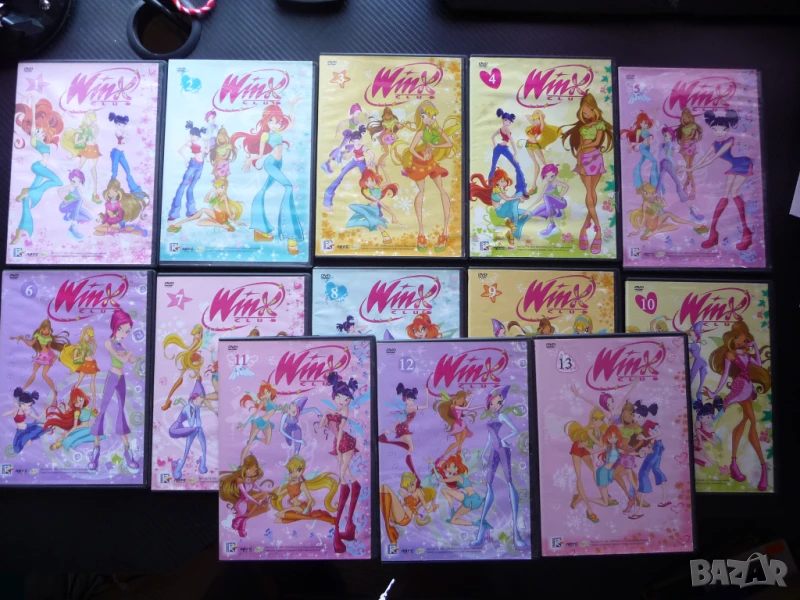 Winx пълна колекция 13 DVD филми всички серии феи момичета , снимка 1