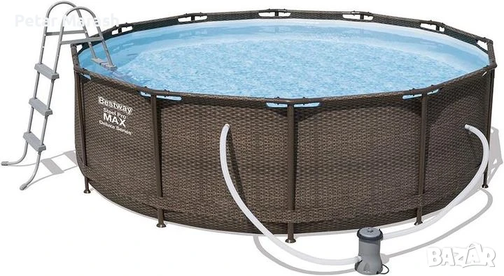 БАСЕЙН СГЛОБЯЕМ BESTWAY Steel ProMax 56709 С ПОМПА 366×100см, снимка 1