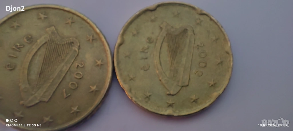 Евро Монети вижда се номинала., снимка 1