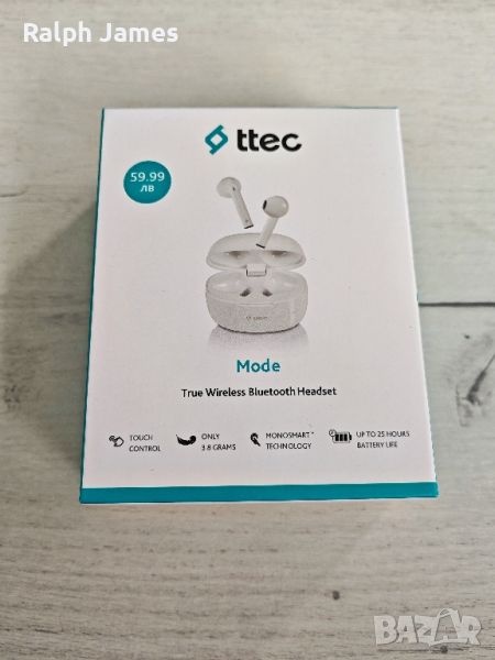 Нови TTec Mode Wireless слушалки, снимка 1