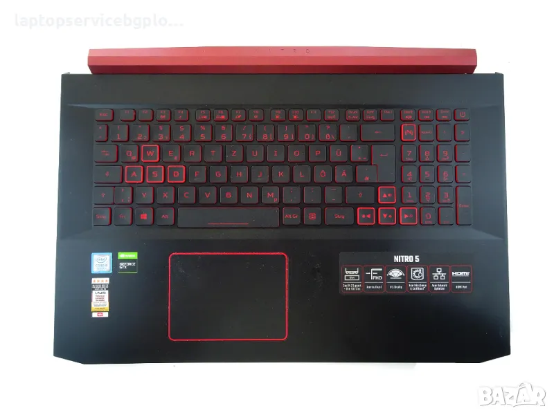 Acer Nitro 5 AN517-51 17.3" Палмрест Клавиатура говорители FA2KA000901, снимка 1