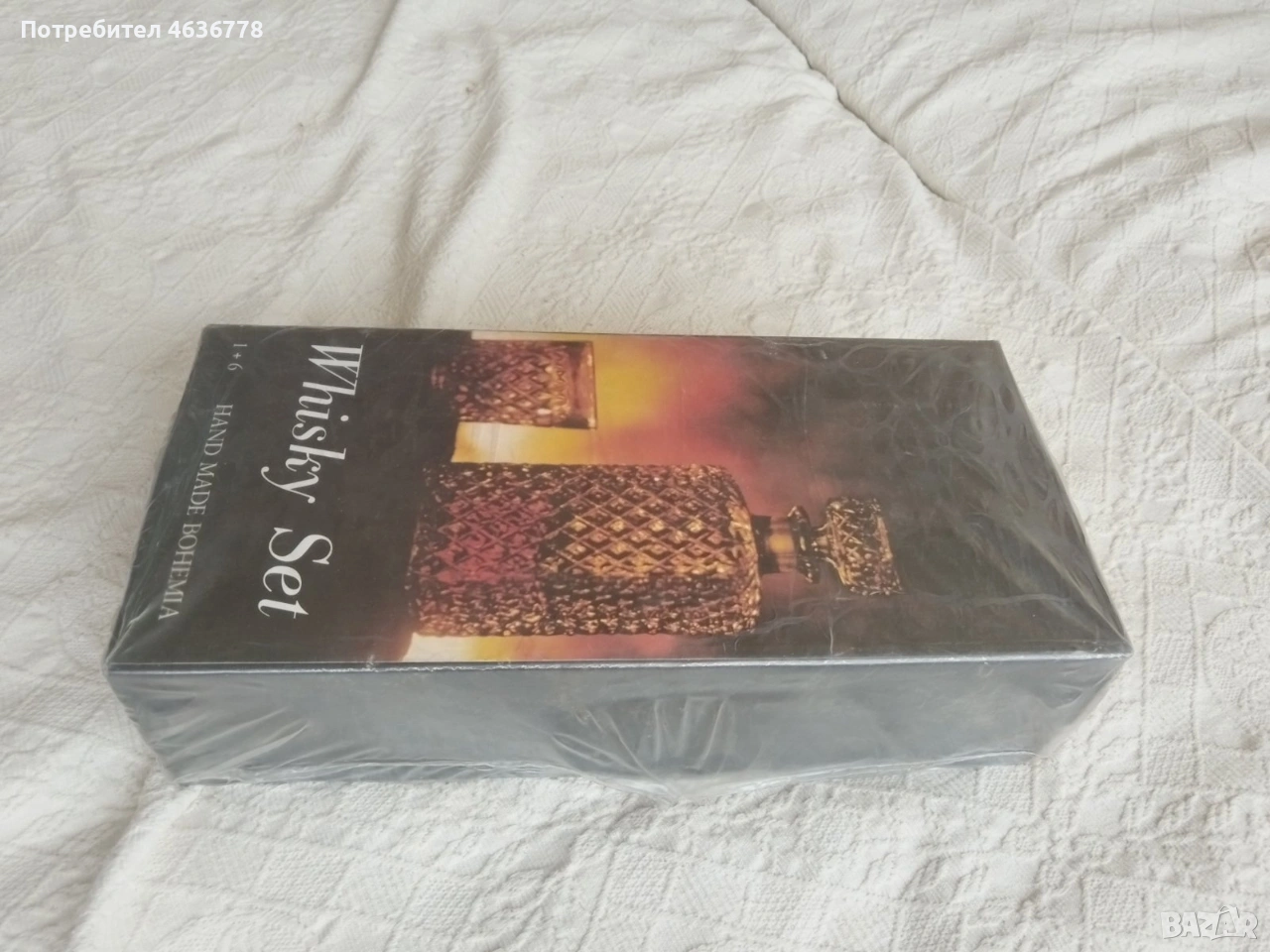 Чешки кристален комплект за уиски, снимка 1