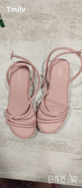 Дамски розови сандали , снимка 1